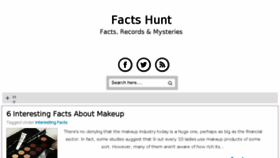 What Factshunt.com website looked like in 2017 (6 years ago)