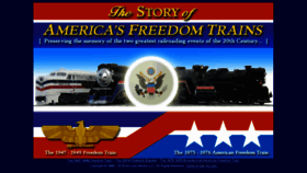 What Freedomtrain.org website looked like in 2017 (6 years ago)