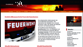 What Feuerwehr-kaiserslautern.de website looked like in 2017 (6 years ago)