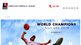 What Footgolf.us website looked like in 2017 (6 years ago)