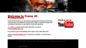 What Frame30.com website looked like in 2017 (6 years ago)