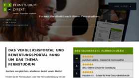 What Fernstudium-direkt.de website looked like in 2017 (6 years ago)