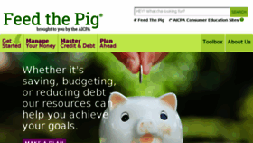 What Feedthepig.org website looked like in 2017 (6 years ago)