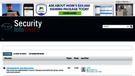 What Forums.securityinfowatch.com website looked like in 2017 (6 years ago)