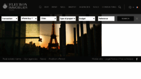 What Fleuron-immobilier.fr website looked like in 2017 (7 years ago)
