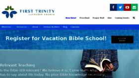 What Firsttrinity.com website looked like in 2017 (6 years ago)