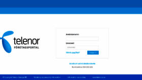 What Foretagsportalen.telenor.se website looked like in 2017 (6 years ago)