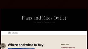 What Flagsandkites.com website looked like in 2017 (6 years ago)