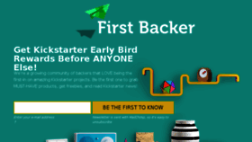 What First-backer.com website looked like in 2017 (6 years ago)