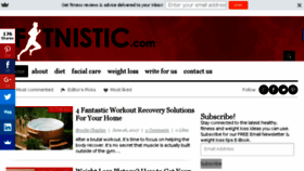 What Fitnistics.com website looked like in 2017 (6 years ago)