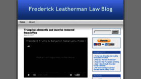 What Frederickleatherman.com website looked like in 2017 (6 years ago)