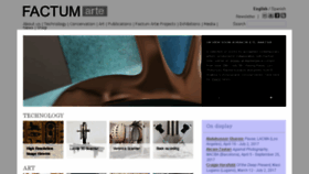 What Factum-arte.com website looked like in 2017 (6 years ago)