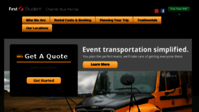 What Firstcharterbus.com website looked like in 2017 (6 years ago)
