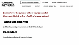 What Flippedoutscience.com website looked like in 2017 (6 years ago)
