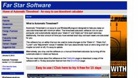 What Farstarsoftware.com website looked like in 2017 (6 years ago)