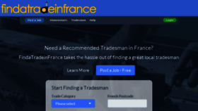What Findatradeinfrance.com website looked like in 2017 (6 years ago)