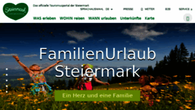 What Familienurlaub-steiermark.at website looked like in 2017 (6 years ago)