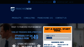 What Franchiseyourbusiness-now.com website looked like in 2017 (6 years ago)