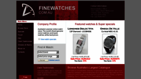 What Finewatches.com.au website looked like in 2017 (6 years ago)