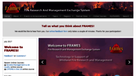 What Frames.gov website looked like in 2017 (6 years ago)