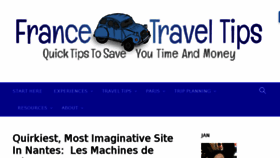 What Francetraveltips.com website looked like in 2017 (6 years ago)