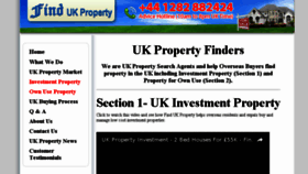 What Findukproperty.com website looked like in 2017 (6 years ago)