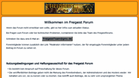 What Freigeistforum.com website looked like in 2017 (6 years ago)