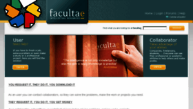 What Facultae.com website looked like in 2017 (6 years ago)