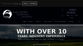 What Falconenergy.co.uk website looked like in 2017 (6 years ago)