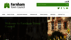What Farnham.gov.uk website looked like in 2017 (6 years ago)