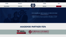 What Fefa.edu.rs website looked like in 2017 (6 years ago)