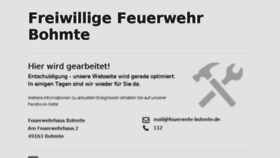 What Feuerwehr-bohmte.de website looked like in 2017 (6 years ago)