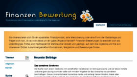 What Finanzen-bewertung.de website looked like in 2017 (6 years ago)