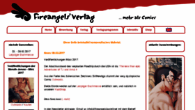 What Fireangels.net website looked like in 2017 (6 years ago)