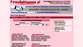 What Firmyreklamowe.pl website looked like in 2017 (6 years ago)