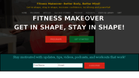 What Fitnessmakeover.com website looked like in 2017 (6 years ago)