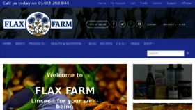What Flaxfarm.co.uk website looked like in 2017 (6 years ago)