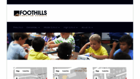 What Foothillsschool.net website looked like in 2017 (6 years ago)