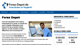 What Forex-depot.de website looked like in 2017 (6 years ago)