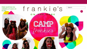What Frankiesonthepark.com website looked like in 2017 (6 years ago)