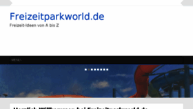 What Freizeitparkworld.de website looked like in 2017 (6 years ago)