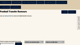 What Football-rumours.com website looked like in 2017 (6 years ago)