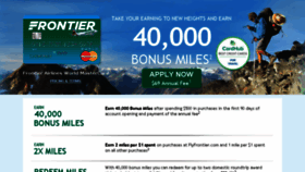 What Frontiermastercard.com website looked like in 2017 (6 years ago)