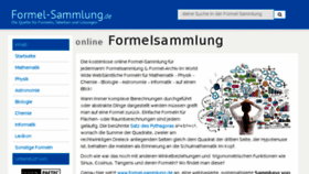 What Formel-sammlung.de website looked like in 2017 (6 years ago)