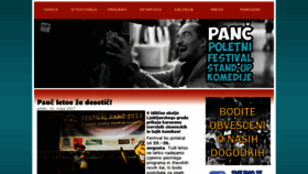 What Festivalstandupkomedije.si website looked like in 2017 (6 years ago)