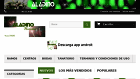 What Floristeriaaladino.com website looked like in 2017 (6 years ago)