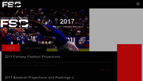 What Fantasysportscentral.com website looked like in 2017 (6 years ago)