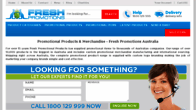 What Freshpromotions.com.au website looked like in 2017 (6 years ago)