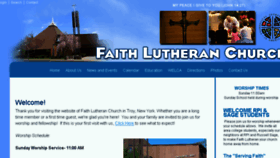 What Faithlutherantroy.com website looked like in 2017 (6 years ago)