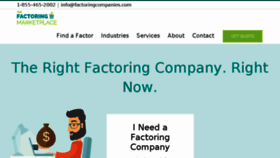 What Factoringcompanies.com website looked like in 2017 (6 years ago)